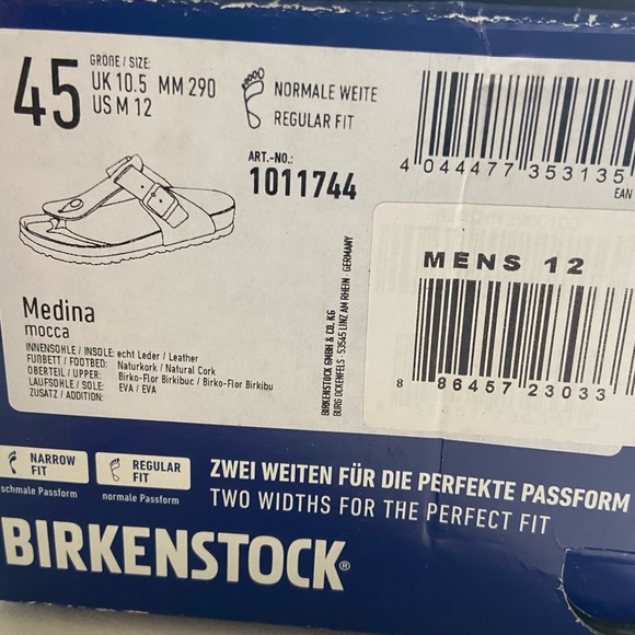 NWT Birkenstock Gizeh Men’s Mocha brown thong sandal. SZ  12 - Picture 7 of 8